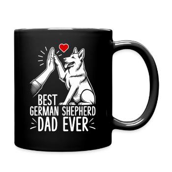 German Shepherd Dad Father's Day Father - Full Colour Mug - black - Right