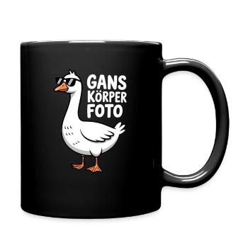 Goose Body Photo Funny Goose Pun - Full Colour Mug - black - Right