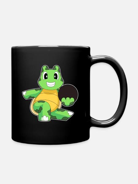 Schildkröte Bowling Bowlingkugel - Tasse einfarbig - Schwarz