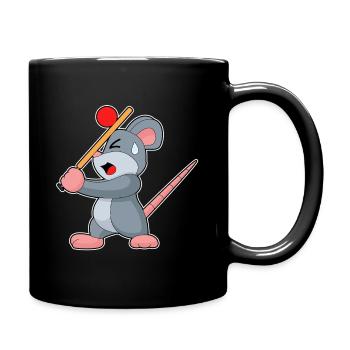Mouse Cricket Cricket Bats - Full Colour Mug - black - Right