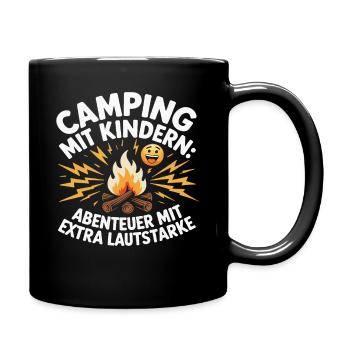 Camping with children Adventure Loud - Full Colour Mug - black - Right