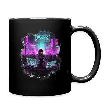 Cyberpunk_DJ_Party - Tasse einfarbig - Schwarz - Rechts