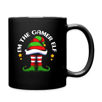 Gamer Gaming Gamer Elf Elf Cadeau de Noël - Mug uni - noir - Droite