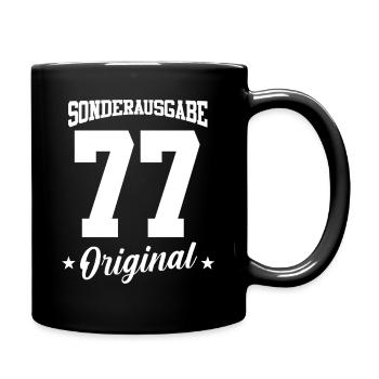 77 Birthday - Full Colour Mug - black - Right