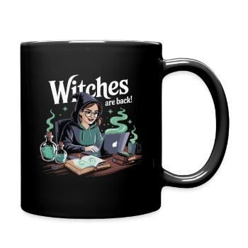Witches Are Back Laptop - Full Colour Mug - black - Right