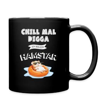 Chill mal Digga – Chemise Hamstar Fun - Mug uni - noir - Droite
