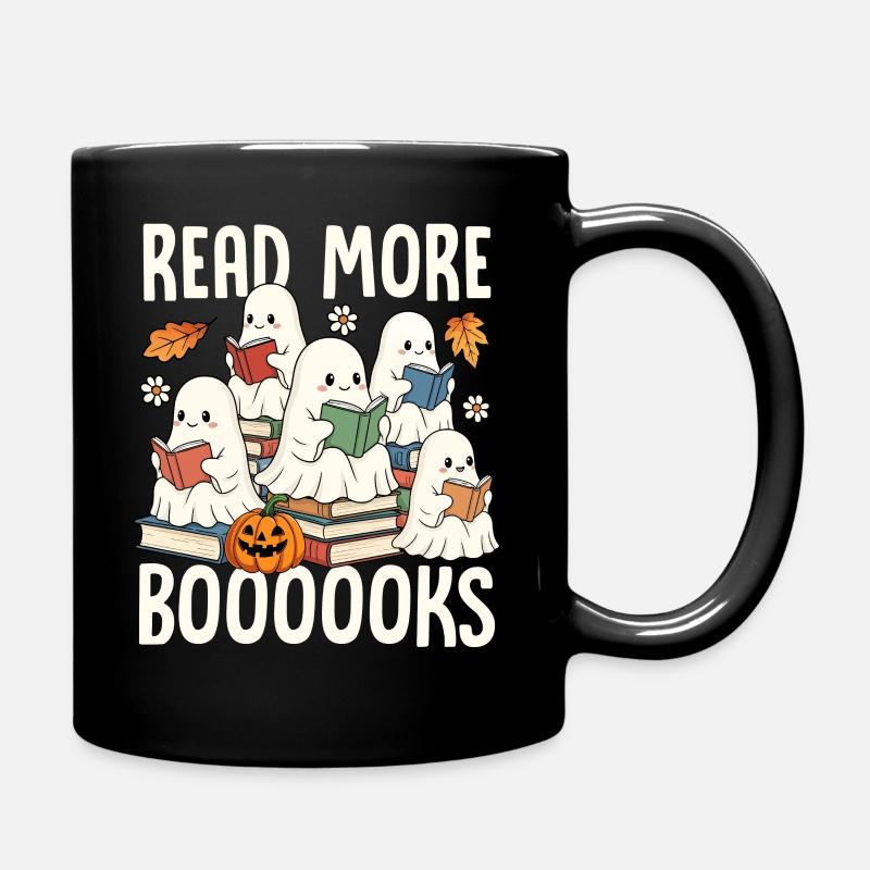 Lecture de livres d’Halloween Ghosts - Mug uni - noir