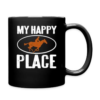 Rider’s Peaceful Escape Horseback Soul Calm - Tasse einfarbig - Schwarz - Rechts