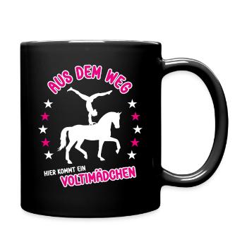 À l’écart, voici une voltigeuse - Mug uni - noir - Droite