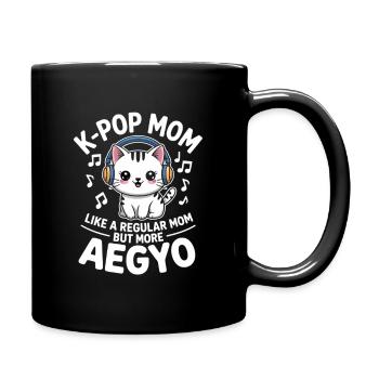 K-Pop Maman Drôle Corée Musique Aegyo - Mug uni - noir - Droite