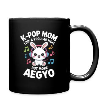 K-Pop Maman Drôle Corée Musique Aegyo - Mug uni - noir - Droite