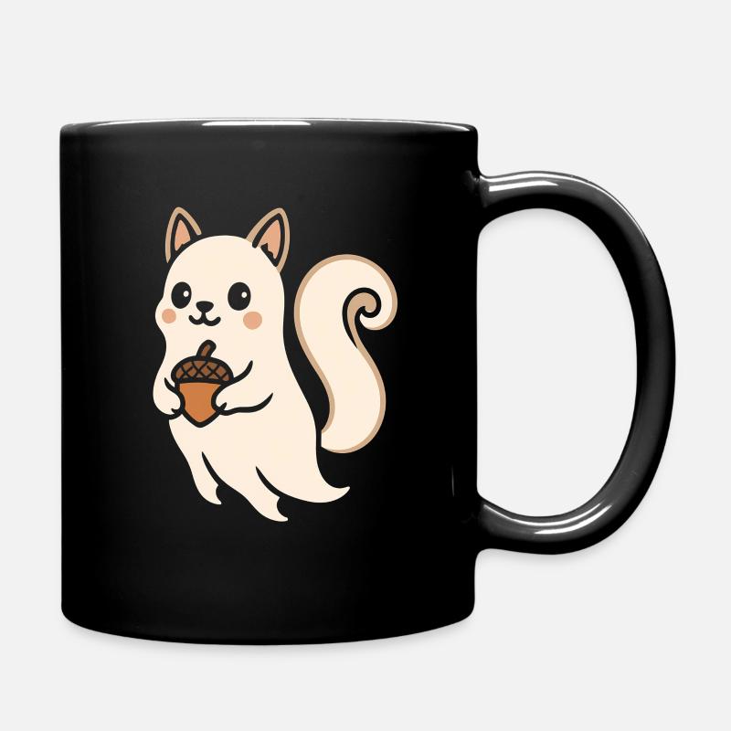 Eichhörnchen Emmi Akzent - Tasse einfarbig - Schwarz