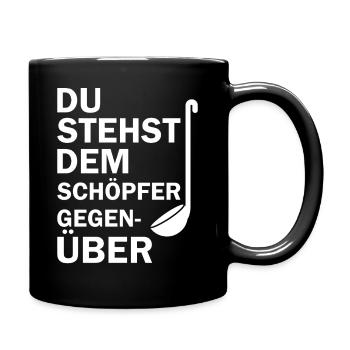 You are facing the Creator - Full Colour Mug - black - Right