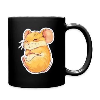 Maus - Tasse einfarbig - Schwarz - Rechts