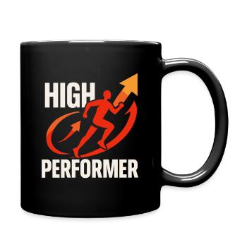 High Performer Sprint Design - Full Colour Mug - black - Right