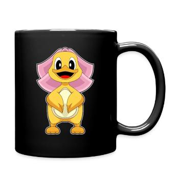 Duck Bridal Veil Wedding - Full Colour Mug - black - Right