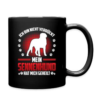 Sennenhund heilt mich Schweizer Sennenhund - Tasse einfarbig - Schwarz - Rechts