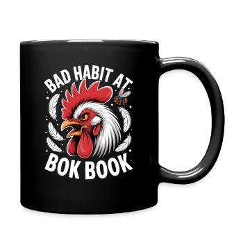 Drôle de coq arrête de regarder mes poussins Vintage - Mug uni - noir - Droite