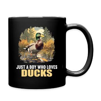 Ducks Duck - Full Colour Mug - black - Right