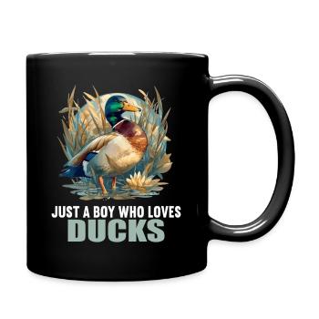 Ducks Duck - Full Colour Mug - black - Right