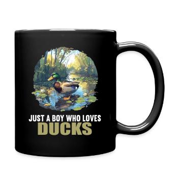 Ducks Duck - Full Colour Mug - black - Right