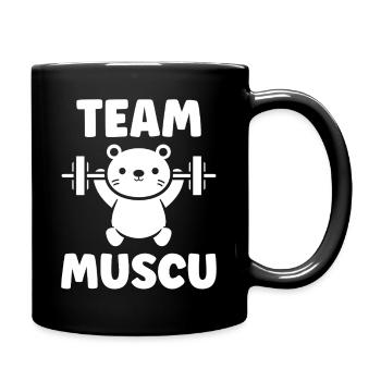 Team Muscu Ourson - Mug uni - noir - Droite