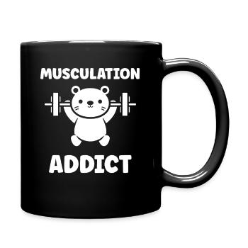 Bodybuilding Addict - Full Colour Mug - black - Right