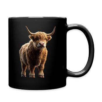 Vache Highland Vache Highland Bovins Bovins Vaches d’élevage - Mug uni - noir - Droite