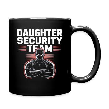 Équipe de sécurité fille – Père Garde du corps - Mug uni - noir - Droite