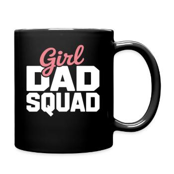 Girl Dad Squad – Vater Tochter Shirt Crew Look - Tasse einfarbig - Schwarz - Rechts