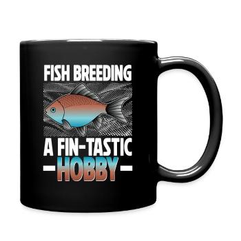 Fischzüchter Aquarianer Fischzucht - Tasse einfarbig - Schwarz - Rechts