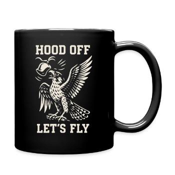 Capuche de faucon Off Let’s Fly Falconry Adventure - Mug uni - noir - Droite