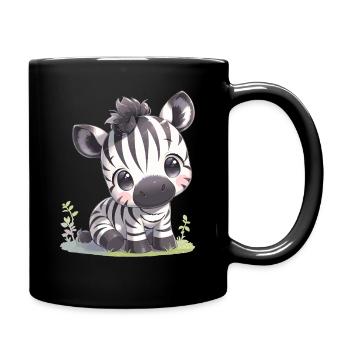 Zèbres Zèbre - Mug uni - noir - Droite