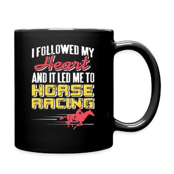 La passion des courses hippiques pour les amateurs de sports équestres - Mug uni - noir - Droite