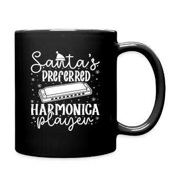 Harmonica Musican Santa ́s Preferred Harmonica - Full Colour Mug - black - Right