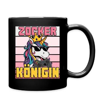 gambler queen - unicorn - Full Colour Mug - black - Right