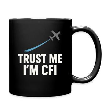 Instructeur de vol Cfi Pilote Instructeur d’aviation - Mug uni - noir - Droite