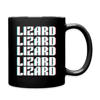 lizard  - Full Colour Mug - black - Right