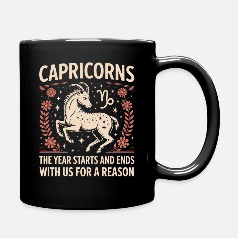 Signe du zodiaque Capricorne - Mug uni - noir
