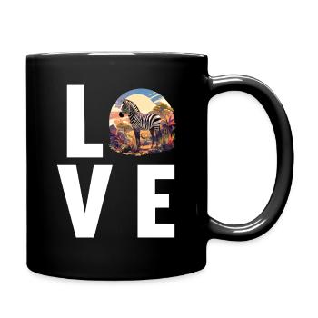 Zèbres Zèbre - Mug uni - noir - Droite