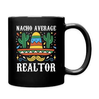 Nacho Agent immobilier moyen - Mug uni - noir - Droite