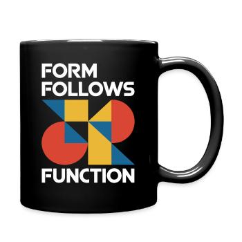 Bauhaus Architecture Architect - Full Colour Mug - black - Right