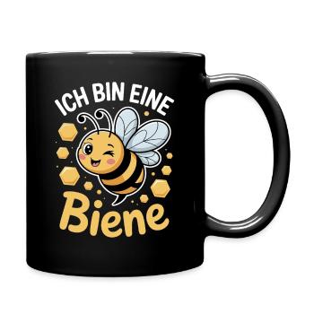 Ich Bin Eine Biene Faschingskostüm - Tasse einfarbig - Schwarz - Rechts