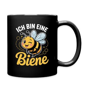 Ich Bin Eine Biene Faschingskostüm - Tasse einfarbig - Schwarz - Rechts