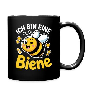 Ich Bin Eine Biene Faschingskostüm - Tasse einfarbig - Schwarz - Rechts