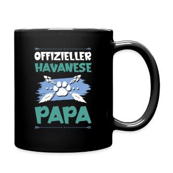 Havanese dog dad - Full Colour Mug - black - Right