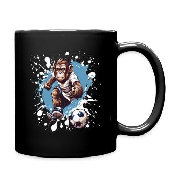 Équipe de football des singes - Mug uni - noir - Droite