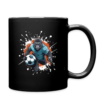 Équipe de football Gorilla - Mug uni - noir - Droite