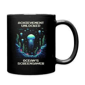 Achievement: Ocean Screensaver - Full Colour Mug - black - Right