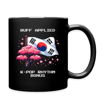 K-Pop Rhythm Bonus | Korea Music - Full Colour Mug - black - Right